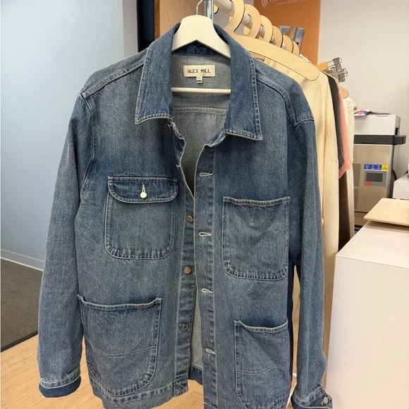 Alex Mill - Work Jacket in Vintage Wash Denim XL - Picture 7 of 7